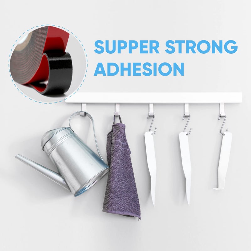 HpP شريط لاصق مزدوج الجوانب HPP، شريط قوي وعالي التحمل للاستخدام الداخلي والخارجي (0.5 بوصة × 16 قدم) - Image 3